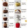 Multicolor Afternoon Tea Plush Doll 10cm-13cm Plush Doll Toy Dim Sum Plush  Home Decoration