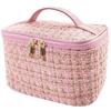 ARESACHI Large Capacity Cosmetic Portable Vanity Case Pouch, (Pink)