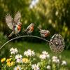 Weather Resistant Robin Garden Stake Metal Bird Plant Stake New Bird Garden Stake  Patio Decor