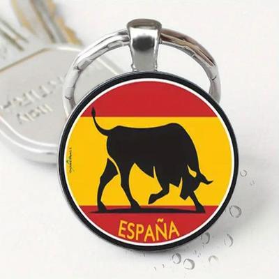 1/2 шт. Брелок с дизайном испанской корриды, прочный, для самостоятельной сборки, аксессуары для ключей автомобиля, креативный кулон, сувенирные подарки