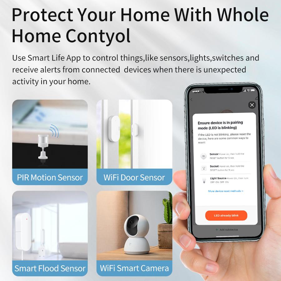 Tuya Multi Mode ZigBee Bluetooth WiFi Gateway Hub Wireless Smart Home Remote Controller Bridge Works With Alexa Google Home