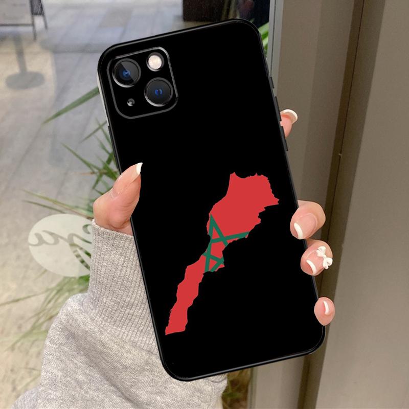 Чехол с гербом и флагом Марокко для iPhone 17 Pro Max 16 15 13 12 11 14 Pro Max Plus 13 12 Mini 16e 17 Air Задняя крышка