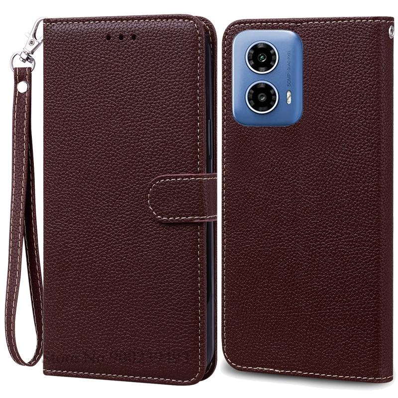 Для Moto G34 5G чехол кожаный кошелек раскладной телефон чехол для Motorola G34 5G чехол книжка чехол для Moto G34 чехол Fundas Shell