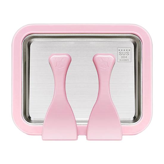 Ручная машина для заморозки йогурта из нержавеющей стали для приготовления роллов из мороженого для домашнего использования, набор для десертов «Сделай сам» со скребком