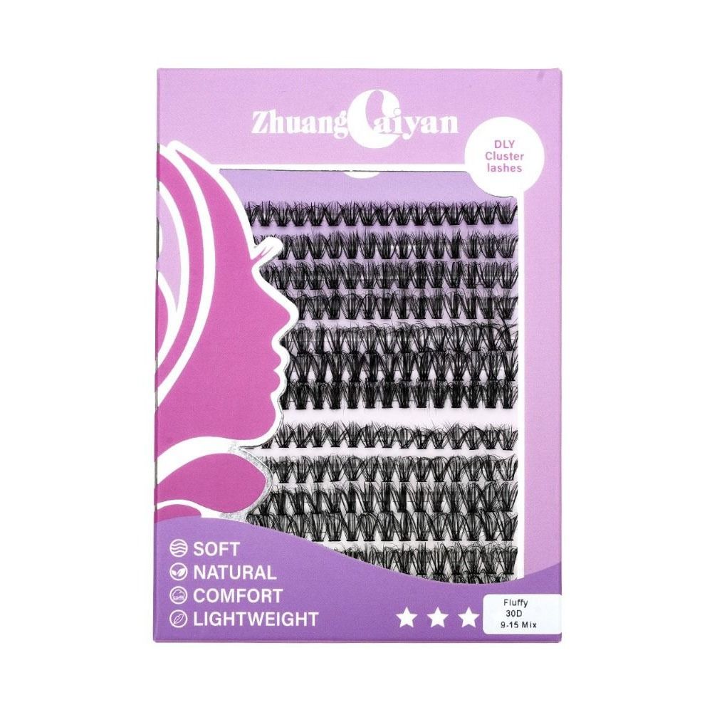 30P/60P/80P/100P Fluffy False Eyelashes Segmented Eyelashes Bundles  Grafting Lashes