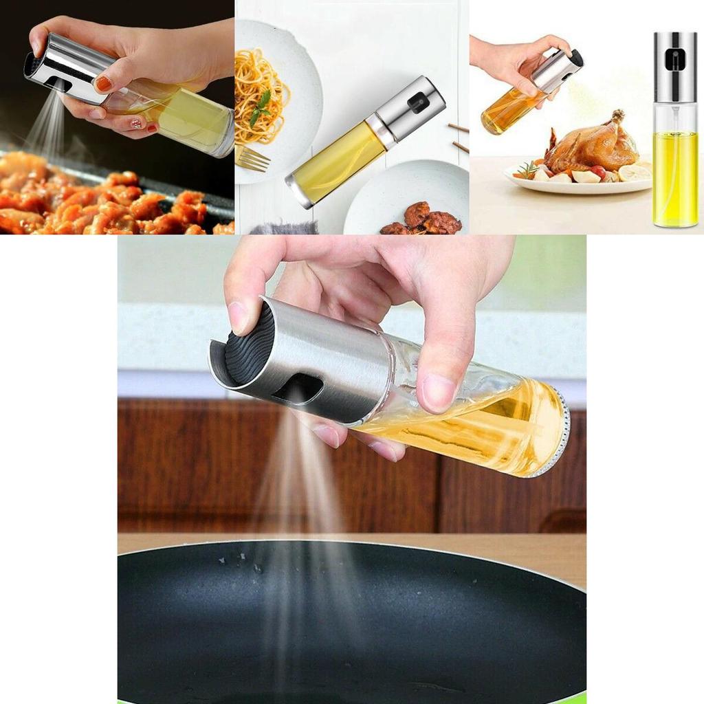 Кухонная бутылка-распылитель для оливкового масла из нержавеющей стали, насос, масленка, для гриля, герметичная
