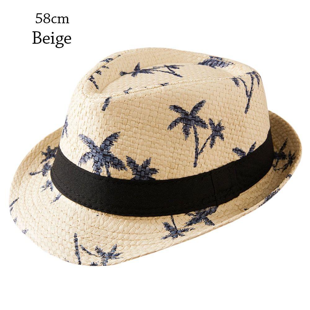 UV Protection Straw Hat Wide Brim Panama Cap Summer Sun Hat Children Kids