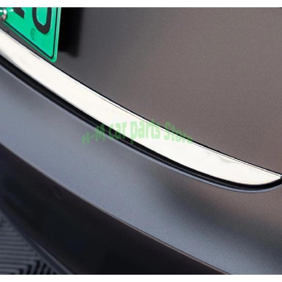 Для Tesla Model 3 2018 - Отделка багажника логотипом на задней двери Наклейка на заднюю яркую полосу для отделки багажника Автоукрашение Модернизация