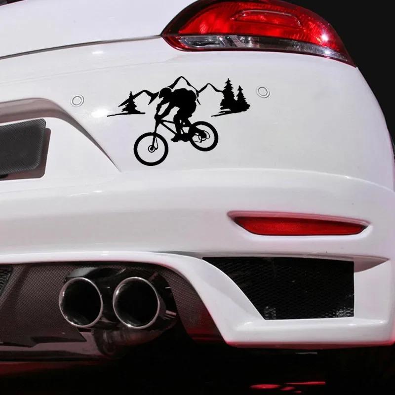 LYKX Mountain Bike Riding Mountain Road Car Stickers Styling Car Stickers Car Decals Auto Parts Waterproof Sunscreen