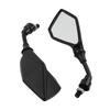 2Pcs 10MM Universal Motorcycle Rearview Mirror Wide Angle Adjustable For Scooter Electric Bike Moped ATV Modified Accessories 1