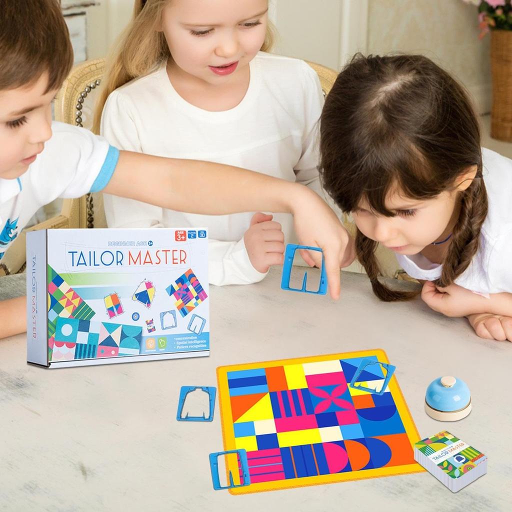 Tailor T Board Game Two-player Reaction And Concentration Training Graphic Color Matching Educational Toy