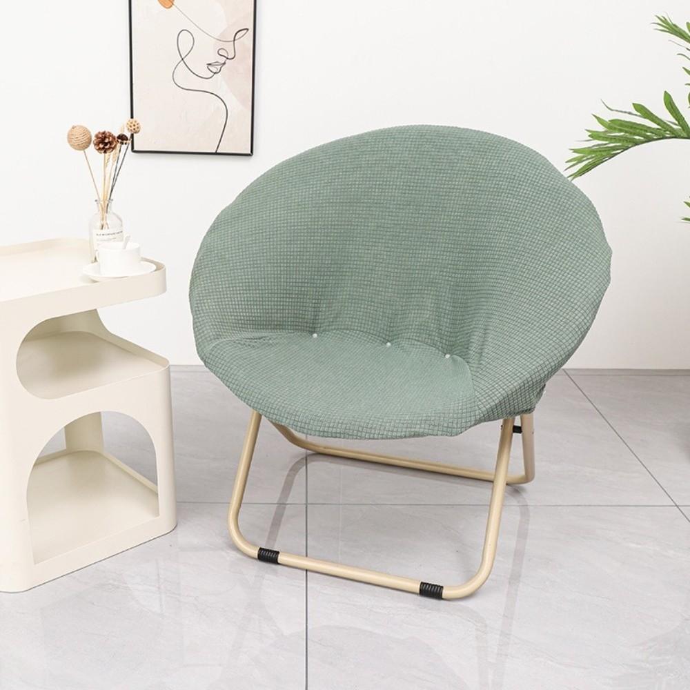 Knitted Saucer Chair Cover Solid Color Camping Seat Cover Fit Outdoor Chair