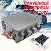 DC 12V 24V Heater Vehicle Modification Wind Small Four Hole Warm Water Heating Copper Tube Car Cooling Defroster Demister