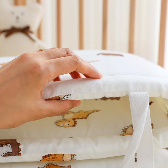 Универсальный бортик для детской кроватки, мягкая защита, дышащий, для детской кроватки, хлопковая набивка, бортик кроватки, боковая стенка манежа, боковая кровать