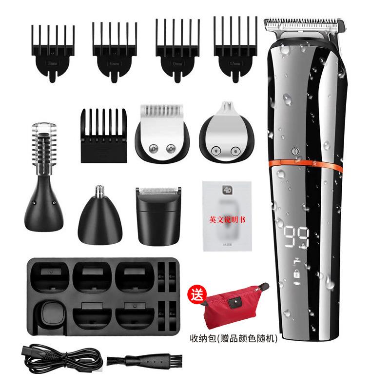 10 в 1 многофункциональный триммер для мужчин, набор для ухода за лицом, бородой и телом, электрический парикмахерский триммер для носа, перезаряжаемый