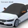 Car Windshield Cover for Ice and Snow, Windproof, Window Guard, Magnetic and Reflective Strips, Car Front Window