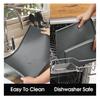 Silicone Washing Machine Protector Mat Waterproof Non-slip Washer Dryer Dust-proof Cover Laundry