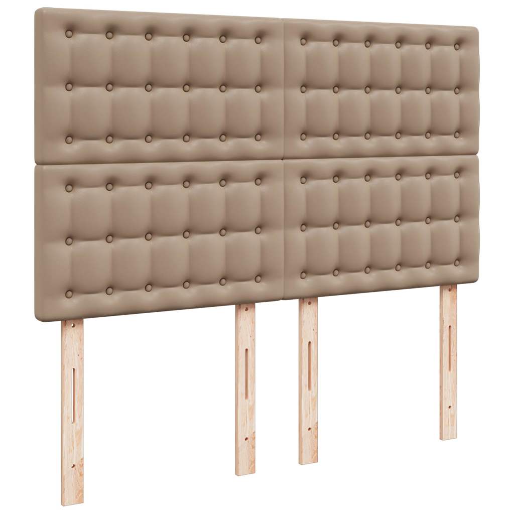 Ottoman Bed with Mattress Cappuccino Brown 140x200 cm Faux Leather