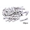 50Pcs Metal Alligator Hair Clips Bow Teethed Barrette Crocodile Clamp Diy Clip