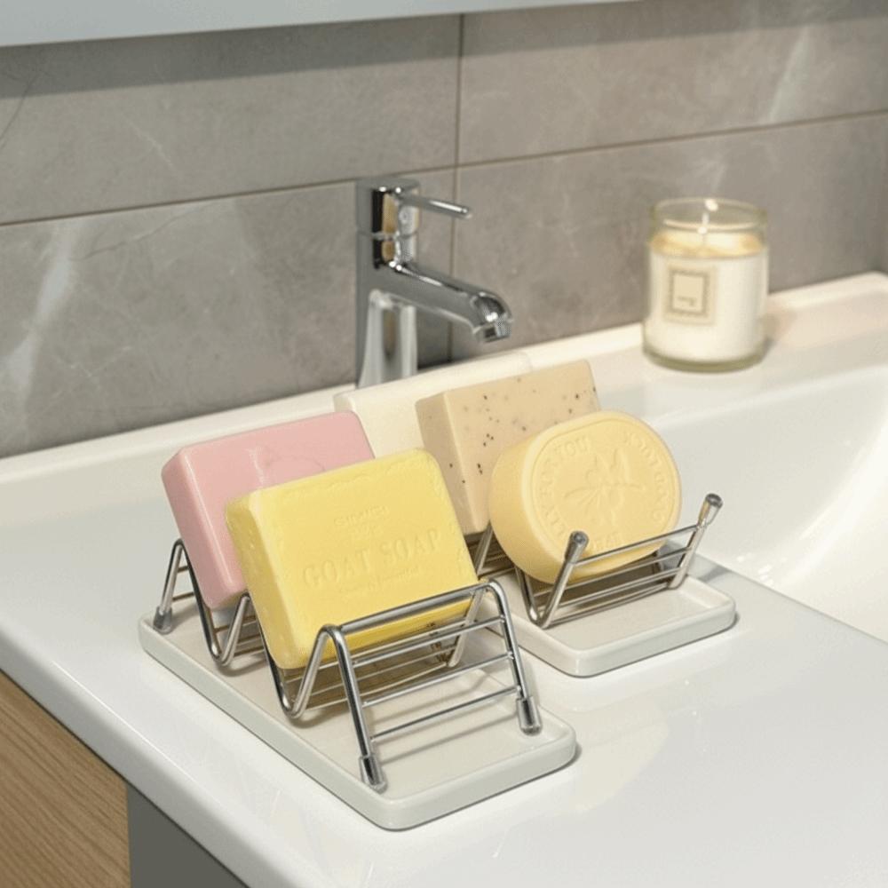 Нескользящая мыльница из нержавеющей стали, подставка-держатель для тако, лоток, стойка для хранения мыла, для прачечной