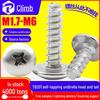201 Stainless Steel Large Flat Head & Tail Self-Tapping Screw (Umbrella/Mushroom Head) M2-M6