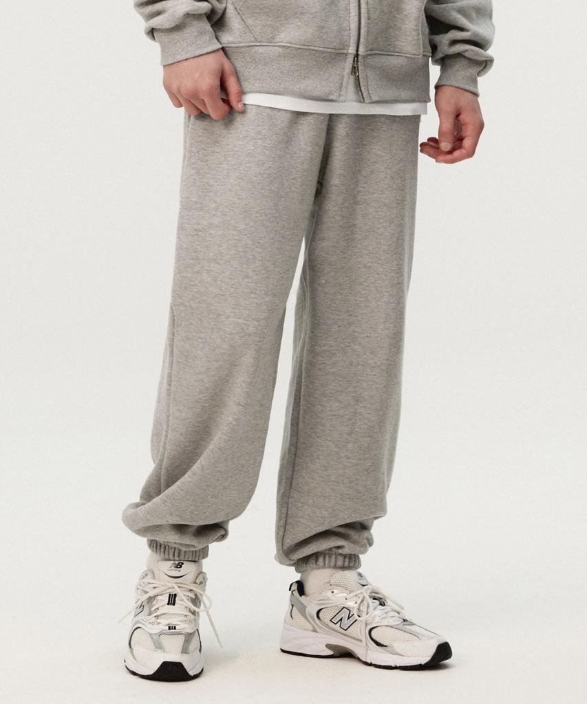 TOPBOY [2Pack Non-Fleece Or Fleece] Essential Elastic Waist Sweat Jogger Pants 3 Colors (Type B)