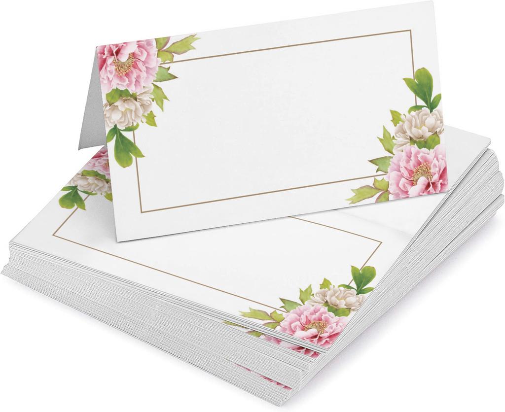 Inkdotpot Упаковка из 24 печатных палаточных столиков, карточки с местами для сервировки стола на свадьбу, именные карточки для сопровождения свадьбы на День Благодарения