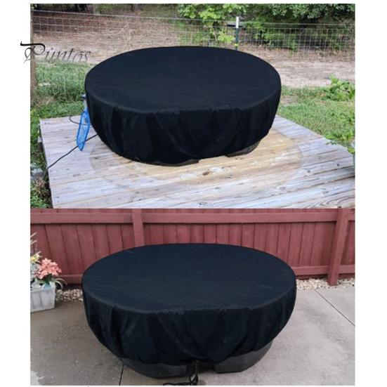 Уличный изолированный чехол для джакузи с защитой от ультрафиолета и шнурком, водонепроницаемый, универсальный, подходит для садовой мебели, защитный чехол для резервуара с водой