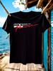 Anime Graphic T-shirt - Black with Red Graffiti Lettering - Casual Everyday & Themed Events Shirt - Machine Washable Round Neck Tee for Anime Fans