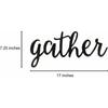 Gather Metal Wall Decor Stylish Metal Ornaments Sign, Iron Art Silhouette, Elegant Wall Hanging and Home Wall Decor