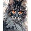 Frame Acrylic Painting By Numbers Cat Coloring On Numbers For Adults Diy Gift Home Decors Paint Kit For Handiwork Animal