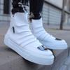 Men Footwear Boots White Color Faux Leather Slip-on Closure Type Winter Autumn Season High Sole Flexible High Quality Comfortable CH113