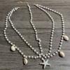 Pearl Bohemian Hair Chain Ocean Style Beaded Head Piece Boho Head Chain  Beach Vacation