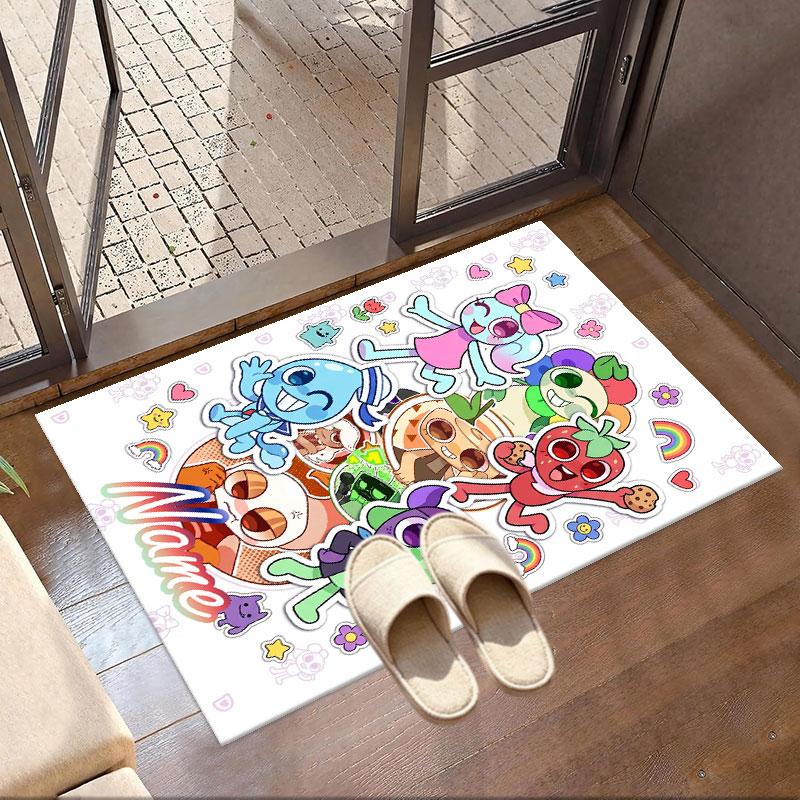 Custom Name Personalized Dandy's World Print Carpet, Versatile Home Decor Rug, for Playroom, Apartment, Balcony, Entryway, Hallway Gift