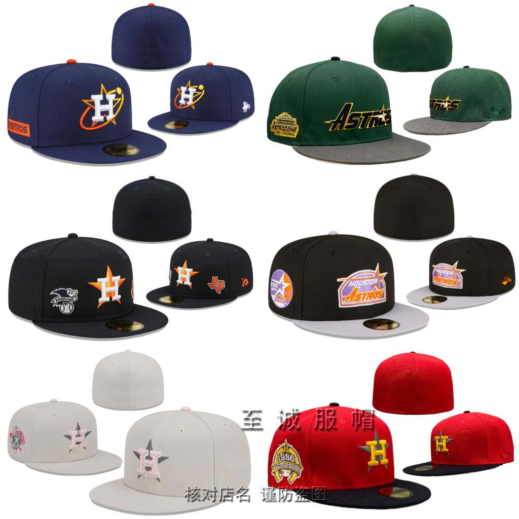 Astronaut Team Baseball Cap for Men and Women, Fully Enclosed Embroidered Flat Brim Cap, Non-Adjustable Spacecraft Team Hat