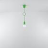 Diego 1 green hanging lamp
