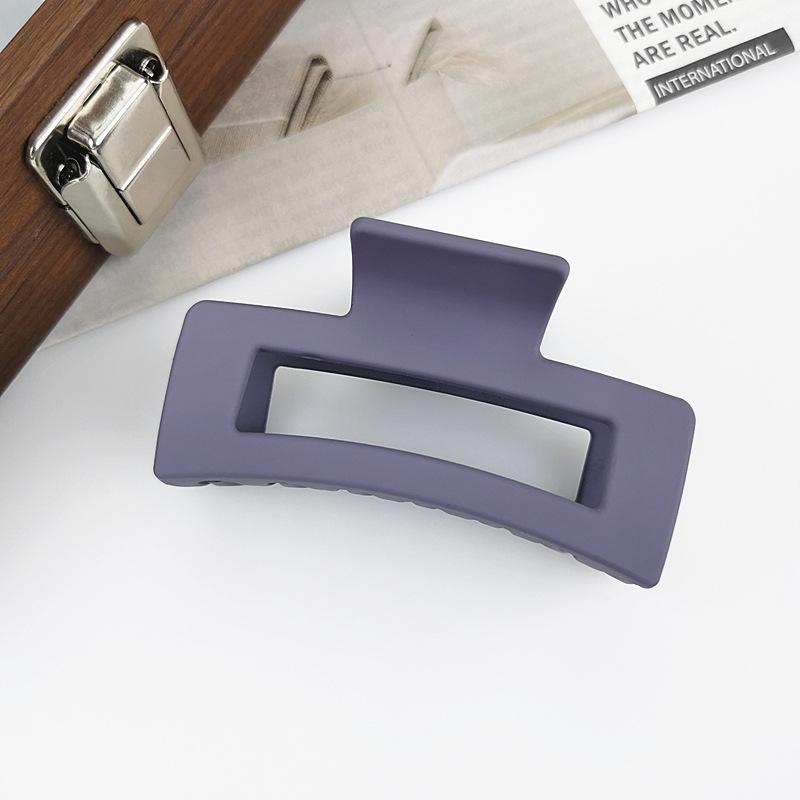 Корейская заколка для волос женская «Акула» высокого класса с матовым покрытием - Однотонная, Большого размера