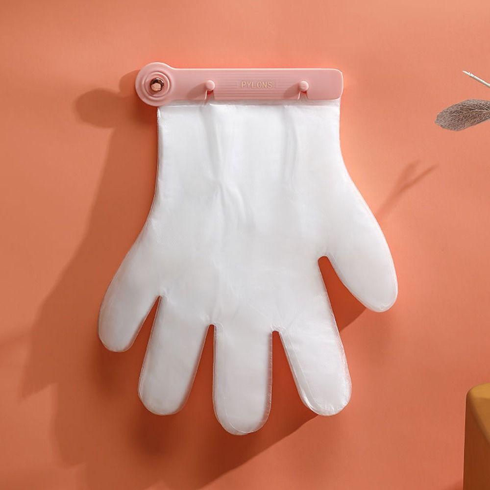 Plastic Disposable Glove Holder Non-slip Disposable Gloves Clip Kitchen Gadgets