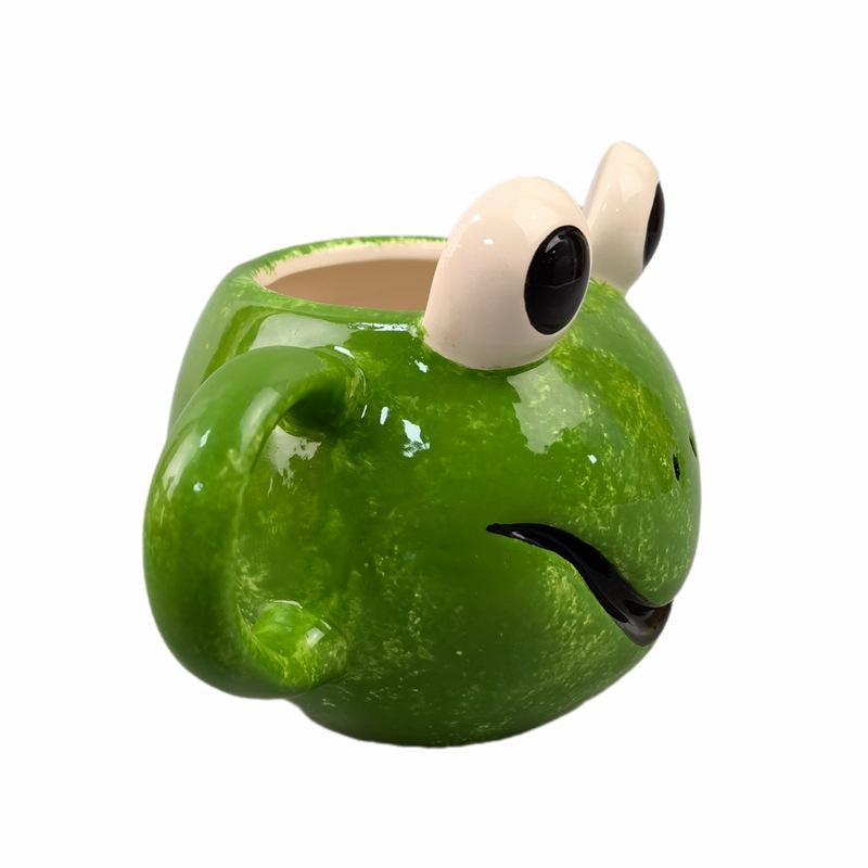 Супер милая маленькая кружка-лягушка керамическая мультяшная креативная милая детская кружка для молока, завтрака, кофе