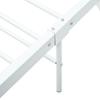 Single Bed Frame White Metal 100 * 200 cm