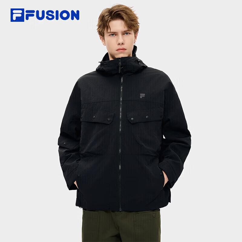 FILA FUSION Men's Loose Hooded Woven Workwear Jacket