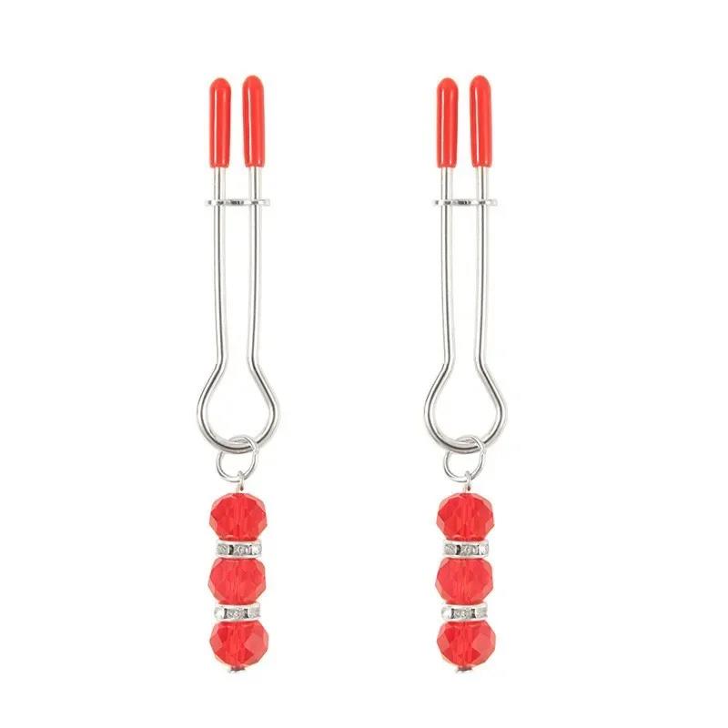 Nipple Clamps Adult Sex Toys with Gourd Weights Non Piercing Breast Clip Body Jewelry PassionSex Pruducts for Women and Couples