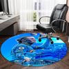 1pc Haaland12 Carpet, Round Rug, Comfortable, Suitable for Entryways, Living Rooms, Office, And Bedrooms, Christmas Decoration