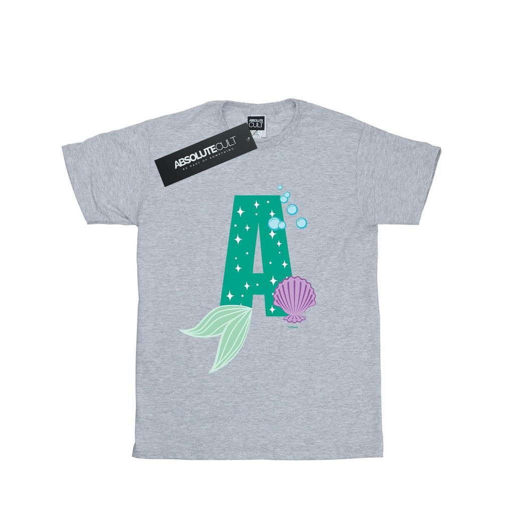 Disney Mens Alphabet A Is For Ariel T-Shirt