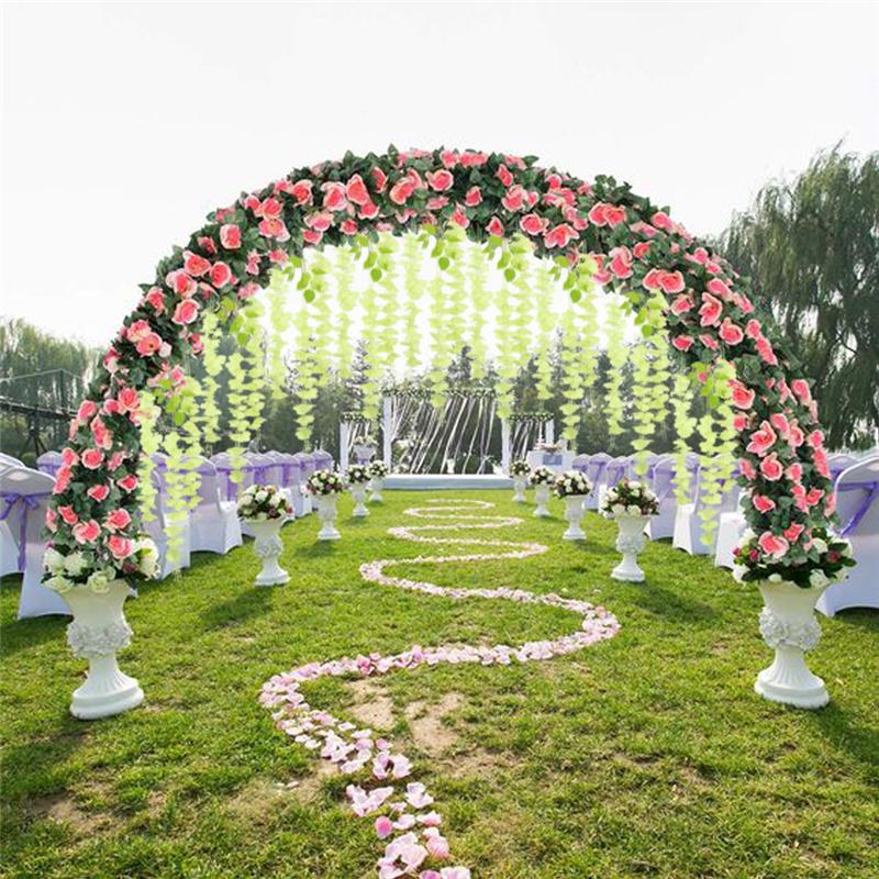 12 шт. 3,6 фута венок из искусственных цветов глицинии, висящий на свадебном саду, озеленение на открытом воздухе, вечерние украшения для дома своими руками