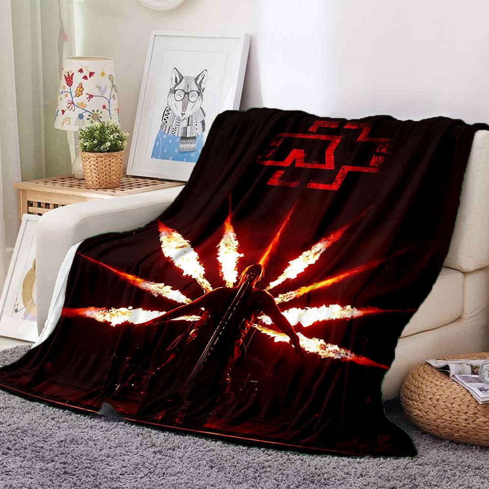 1 шт. Фланелевое одеяло Rammstein, Мягкое, Приятное для кожи, С цифровой печатью, Различные размеры в наличии для семьи, друзей, на день рождения