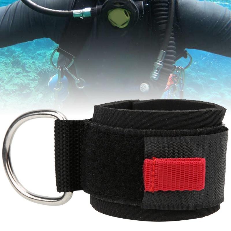 Universal Diving Wrist Strap Hand Lanyard Hanging Rope With Clip D Shape Ring Equipment