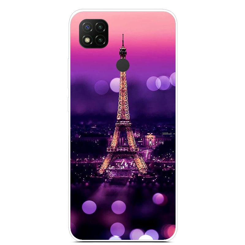 Милый чехол с изображением ромашки для Xiaomi Redmi 9C, тонкий чехол из ТПУ для Xiaomi Redmi 9C 9 C, NFC Funda PocoC3, мягкий бампер