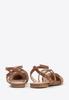 Wittchen Women's Leather Ballet Flats With Metallic Accents Brown Natural Leather
