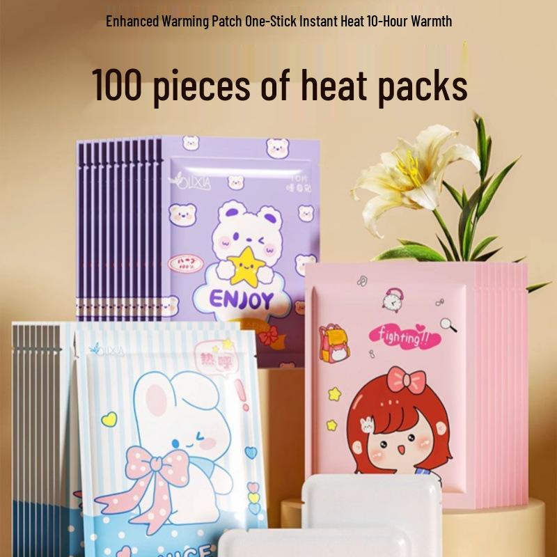 Милые самонагревающиеся зимние наклейки для девочек: 12-часовое тепло для тела и ног